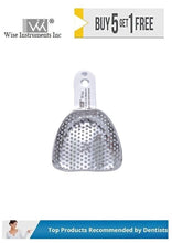 Impression Tray Perforated DENTURE, UPPER, M