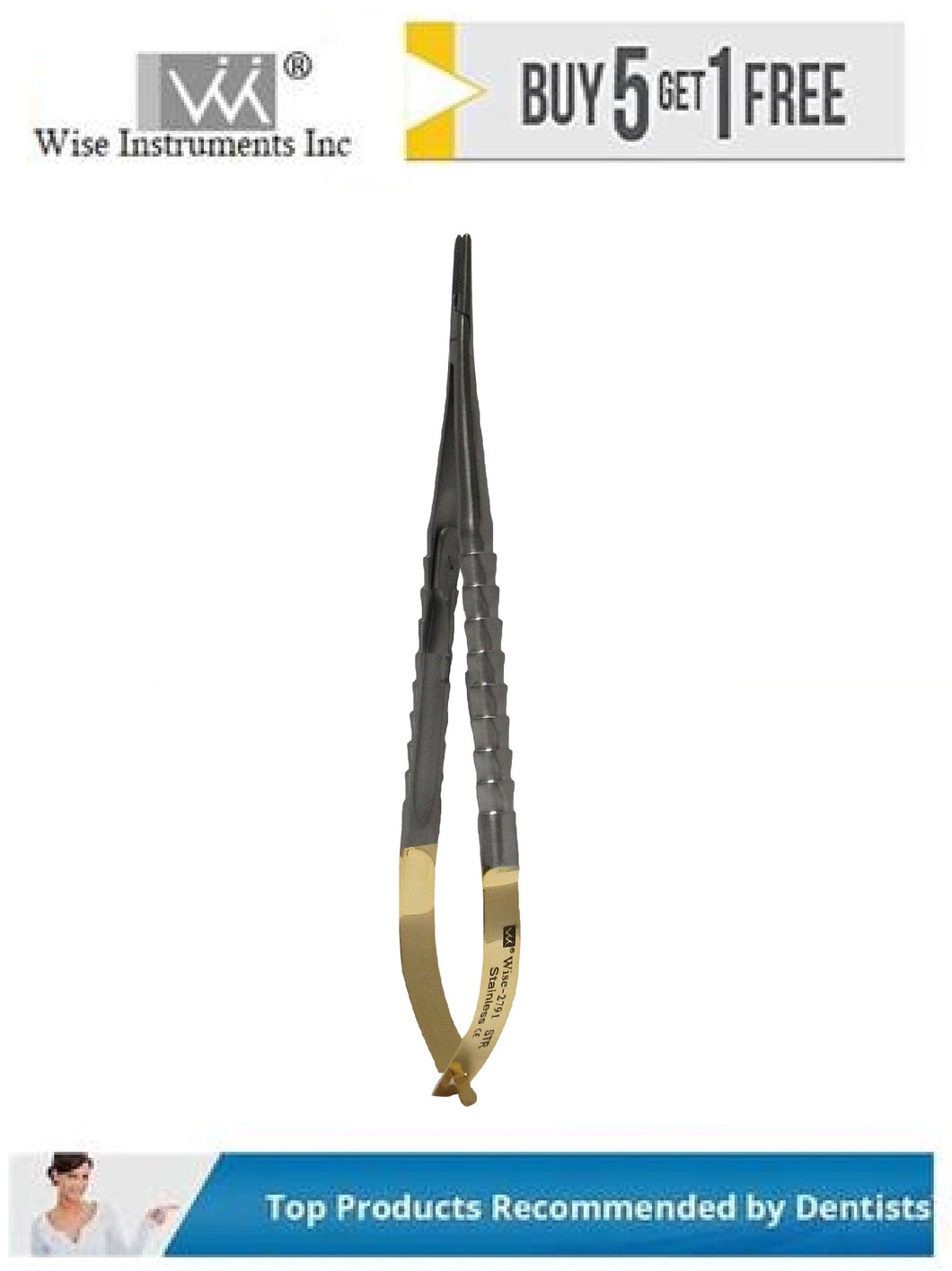 Straight Castroviejo Needle Holder, 14 cm (5.5