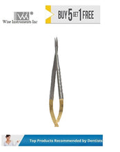 Castro-Viejo Scissors Curved Tips, 12cm Tungsten Carbide