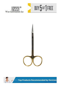 Iris Scissors, Curved, 11.5cm Tungsten Carbide