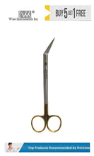 Locklin Scissor, Closed Handle, Angled, 16cm Tungsten Carbide