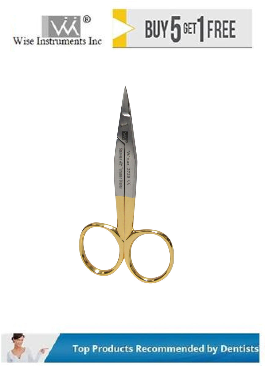 Pedo Crown Scissors, Heavy Curve, 9cm dental crown scissor dental