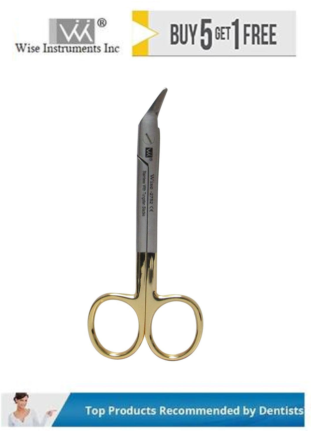 Universal Wire Cutting Scissors, Angled, Heavy Serrated, 12.5cm, TC